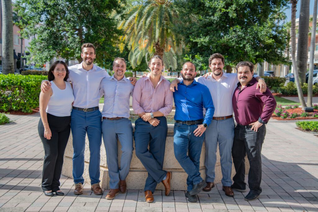 A group of people standing next to each other.